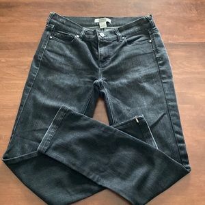 White House Black Market Noir jeans in a size 2.